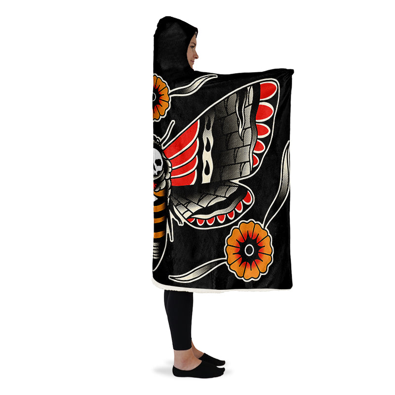 Deathmoth Hooded Blanket