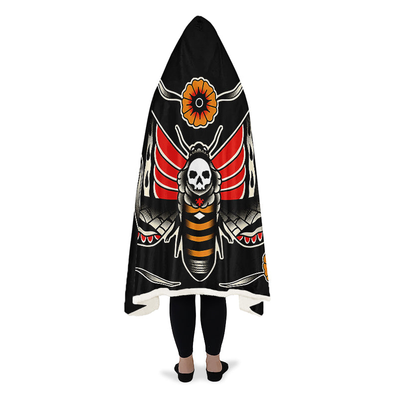 Deathmoth Hooded Blanket