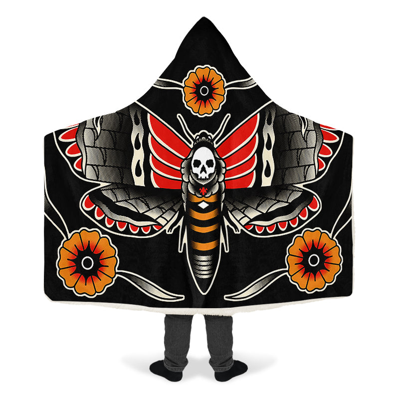 Deathmoth Hooded Blanket