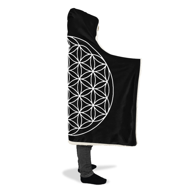 Flower Of Life Hooded Blanket