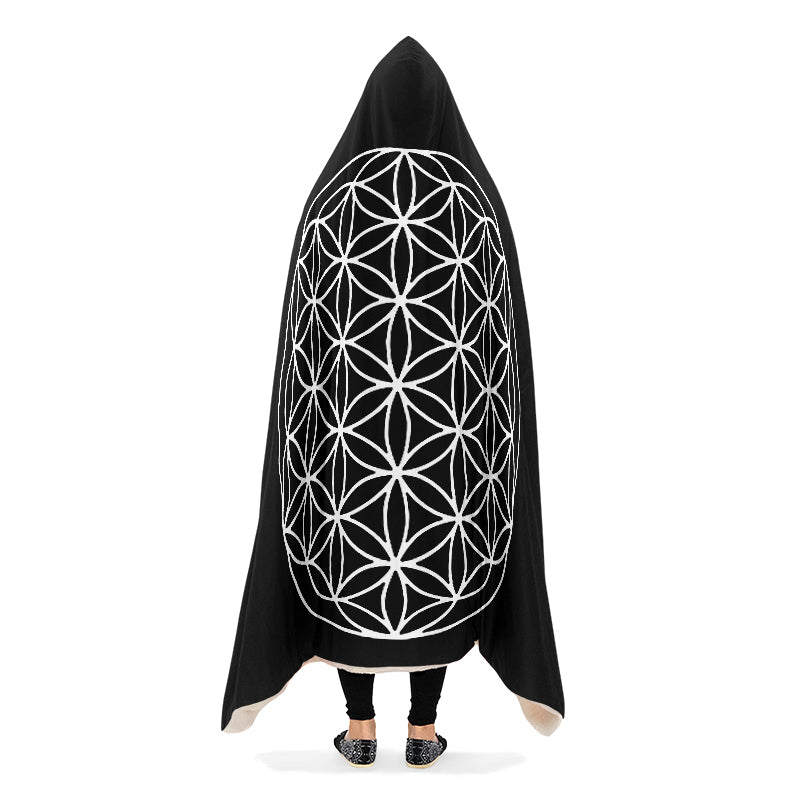 Flower Of Life Hooded Blanket