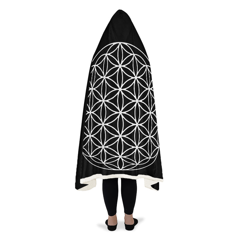 Flower Of Life Hooded Blanket