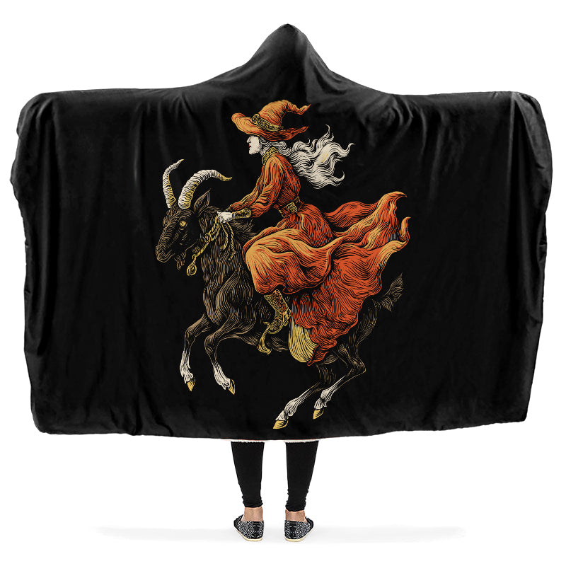 Goat Witch Hooded Blanket
