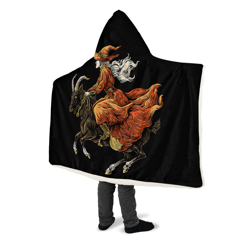 Goat Witch Hooded Blanket