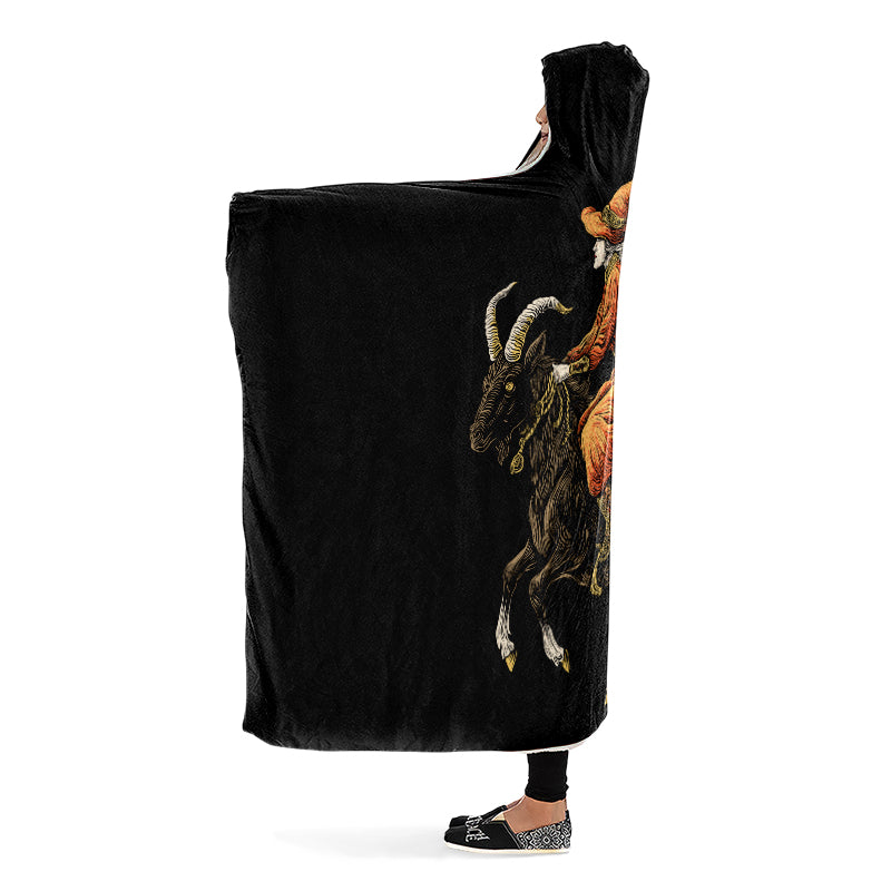 Goat Witch Hooded Blanket
