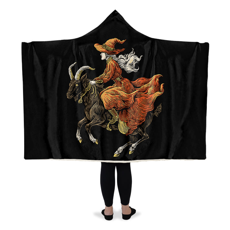 Goat Witch Hooded Blanket