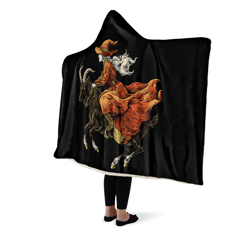 Goat Witch Hooded Blanket
