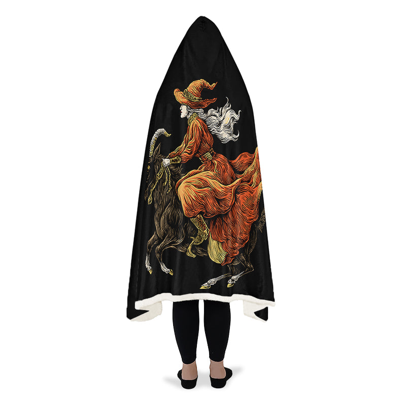 Goat Witch Hooded Blanket