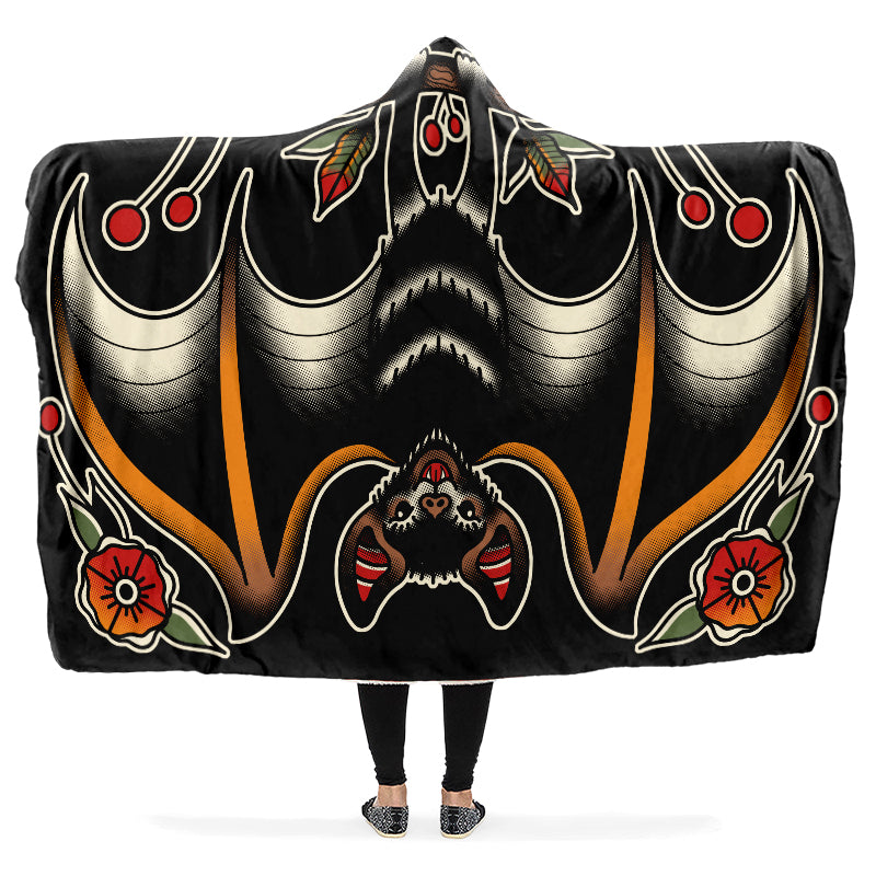 Hanging Bat Hooded Blanket