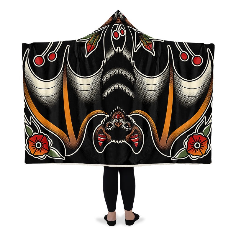 Hanging Bat Hooded Blanket