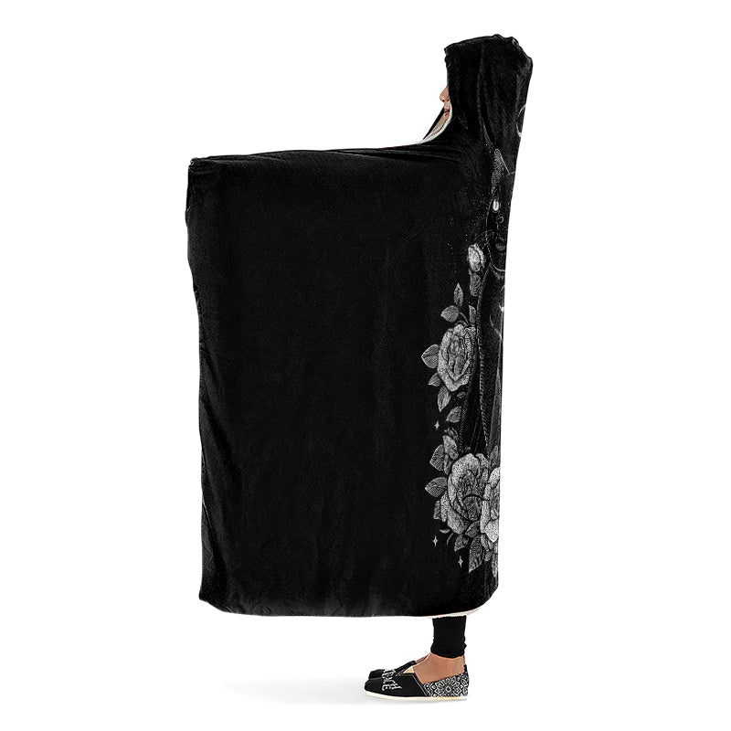 Lunar Familiar Cat Hooded Blanket