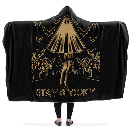 Stay Spooky Hooded Blanket