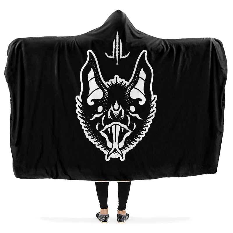 Traditional Bat Hooded Blanket