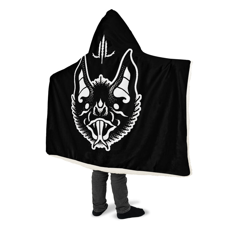 Traditional Bat Hooded Blanket