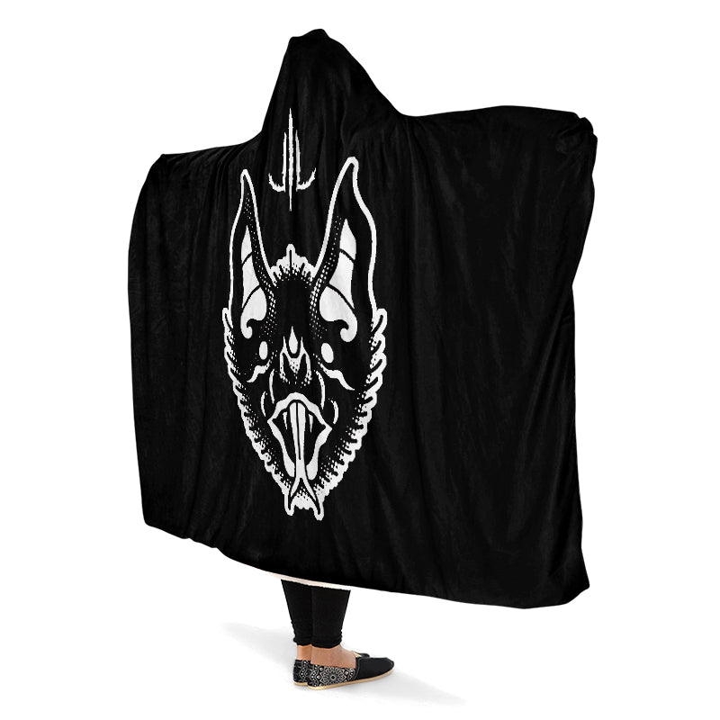 Traditional Bat Hooded Blanket