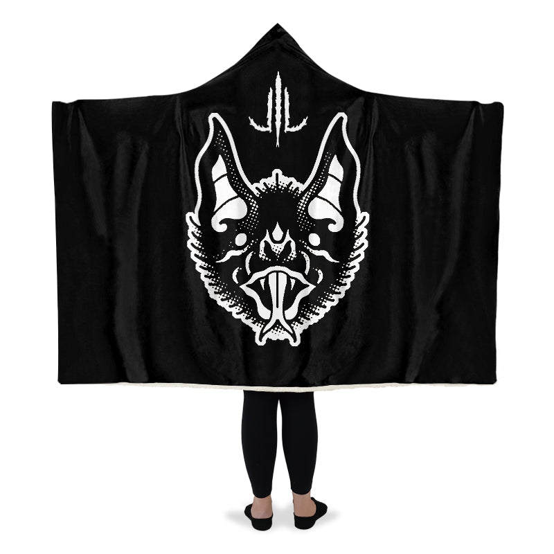 Traditional Bat Hooded Blanket