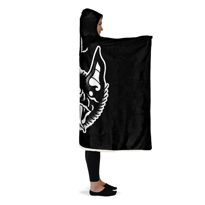 Traditional Bat Hooded Blanket