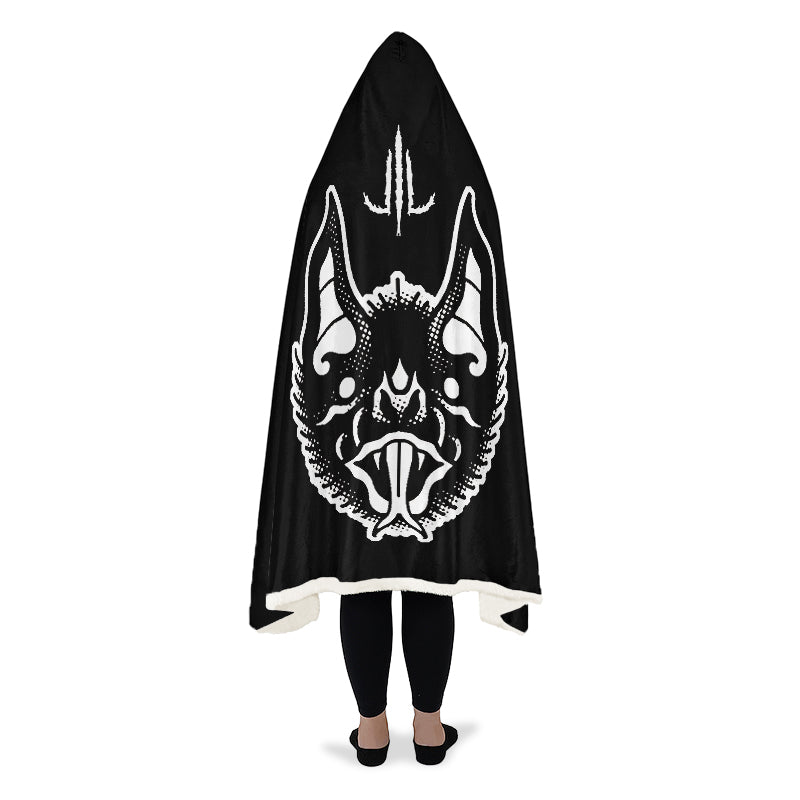 Traditional Bat Hooded Blanket