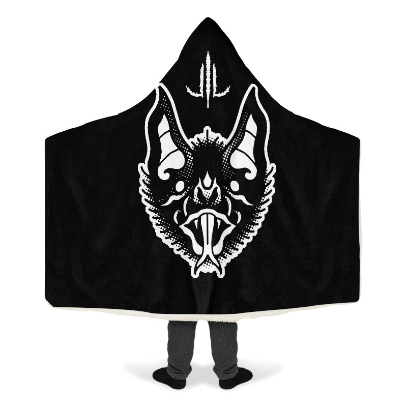 Traditional Bat Hooded Blanket