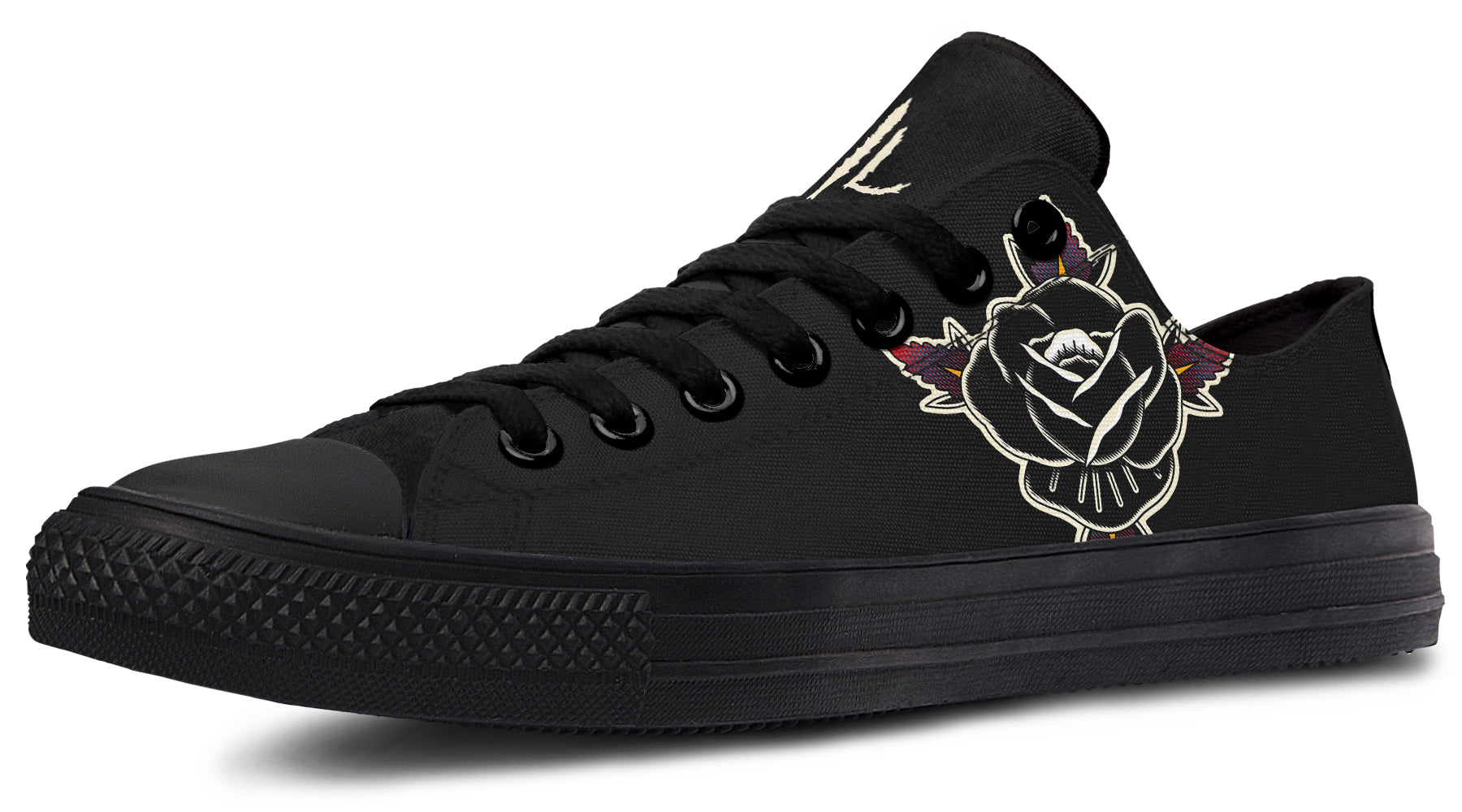 Black Rose Lowtops - Last Light Apparel