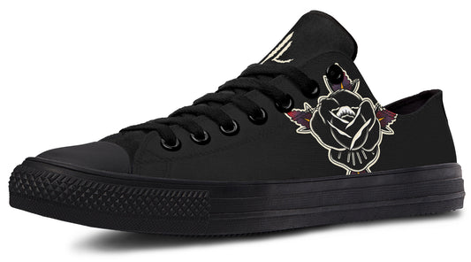 Black Rose Lowtops - Last Light Apparel