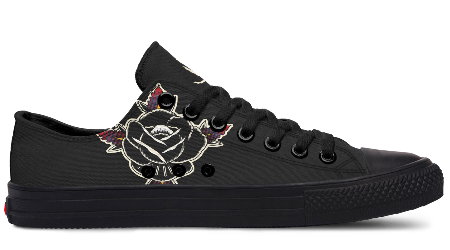 Black Rose Lowtops - Last Light Apparel