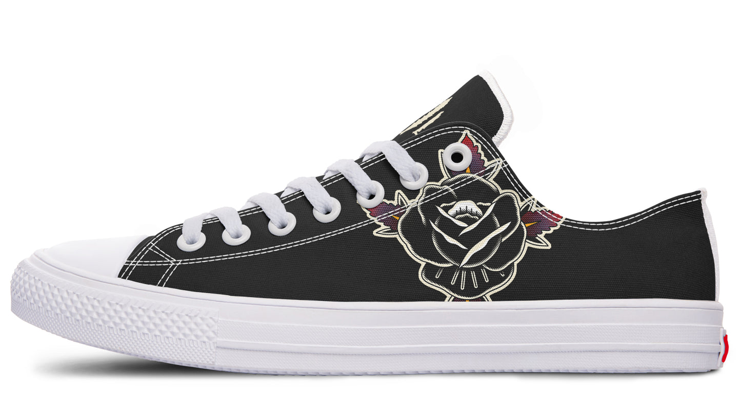 Black Rose Lowtops - Last Light Apparel