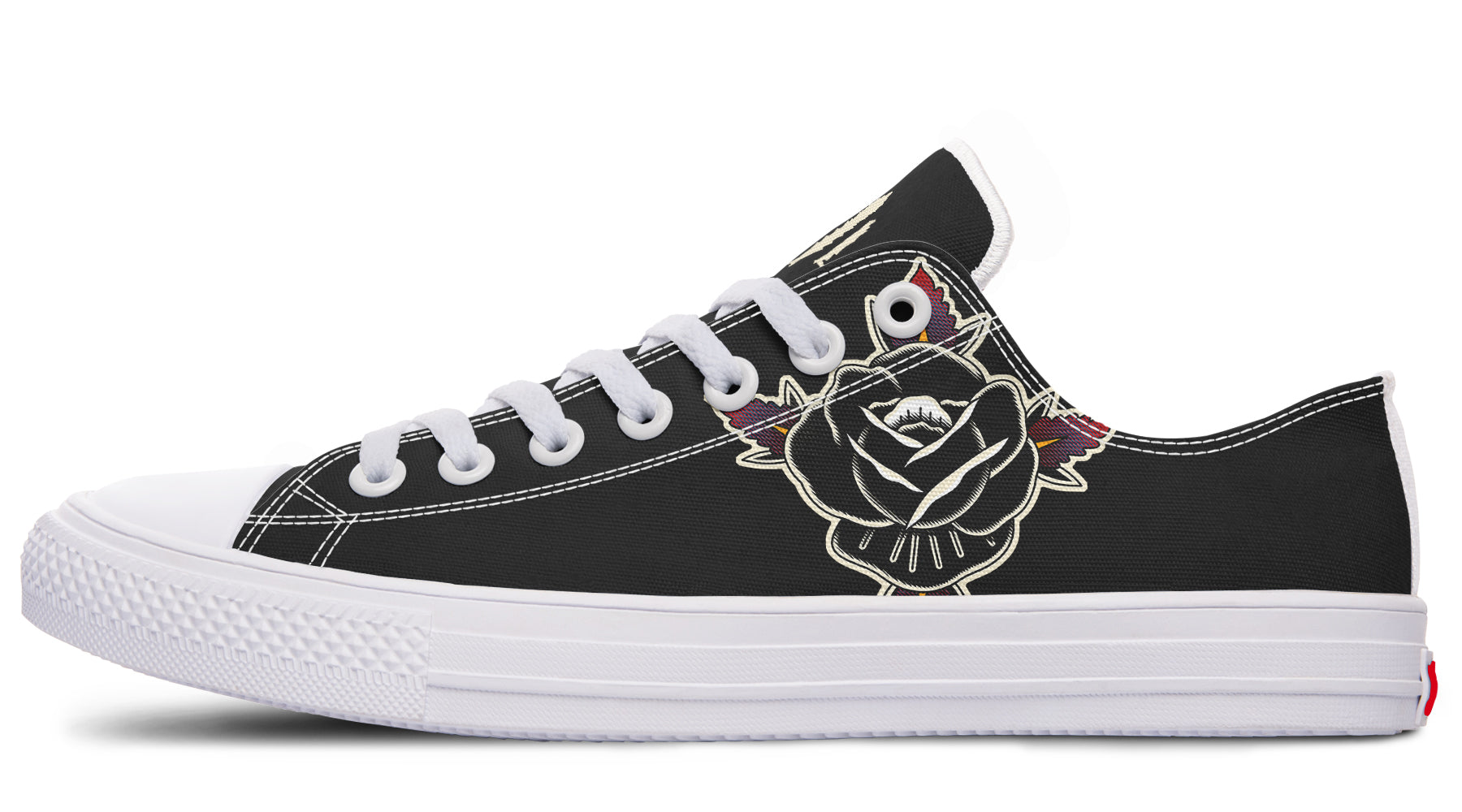 Black Rose Lowtops - Last Light Apparel