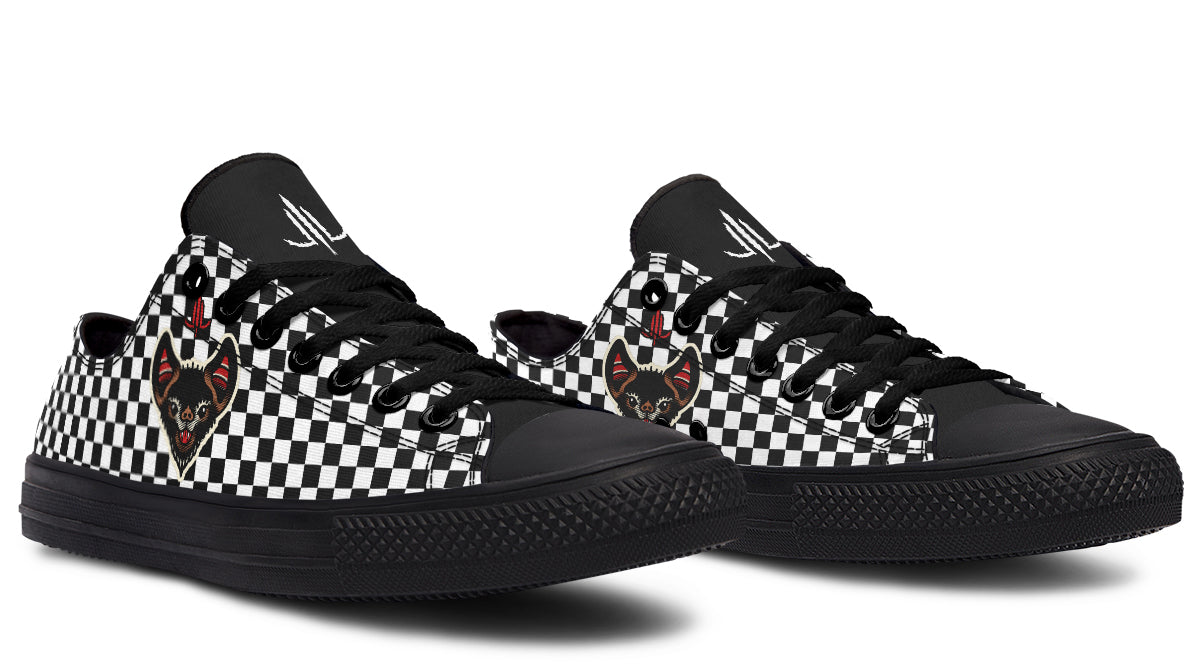 Checkered Bats V2 Lowtops