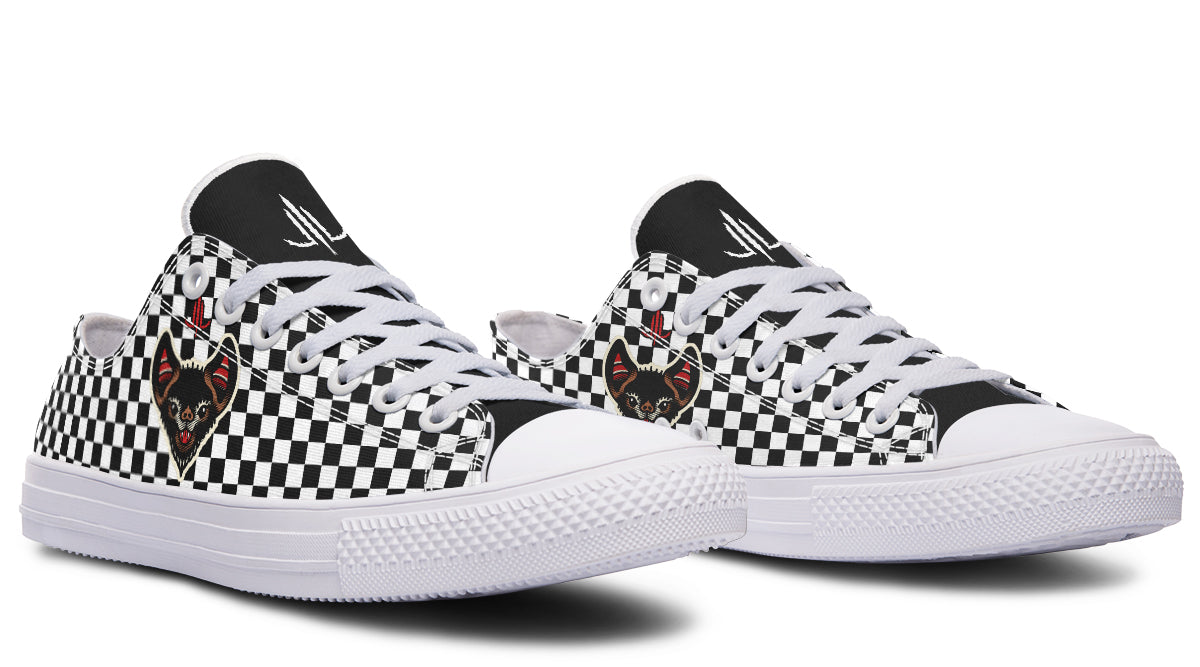 Checkered Bats V2 Lowtops