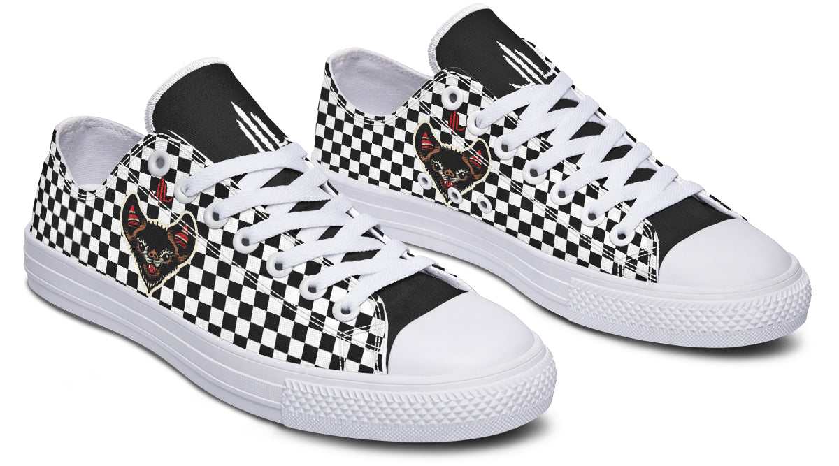 Checkered Bats V2 Lowtops