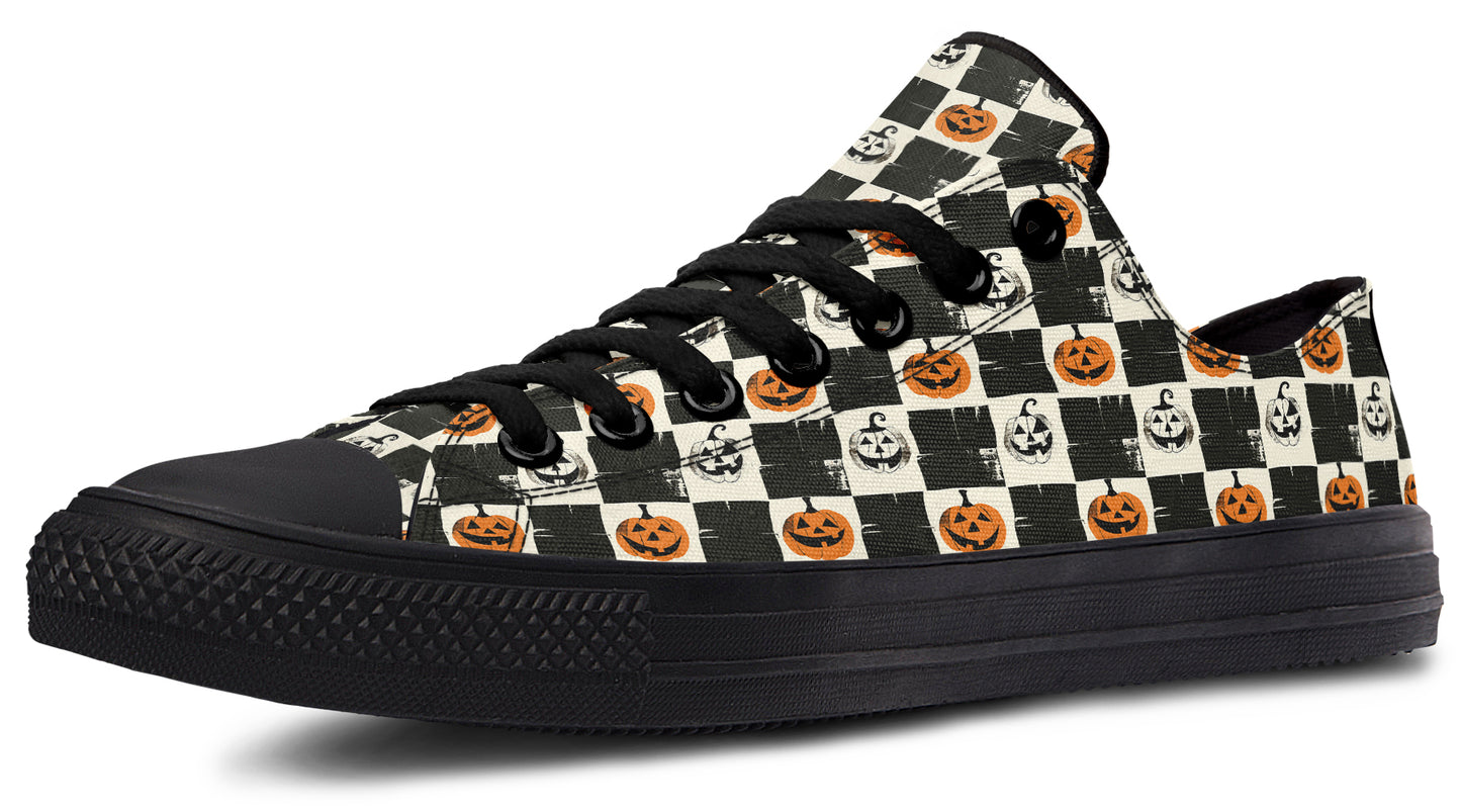 Checkered Pumpkins Lowtops