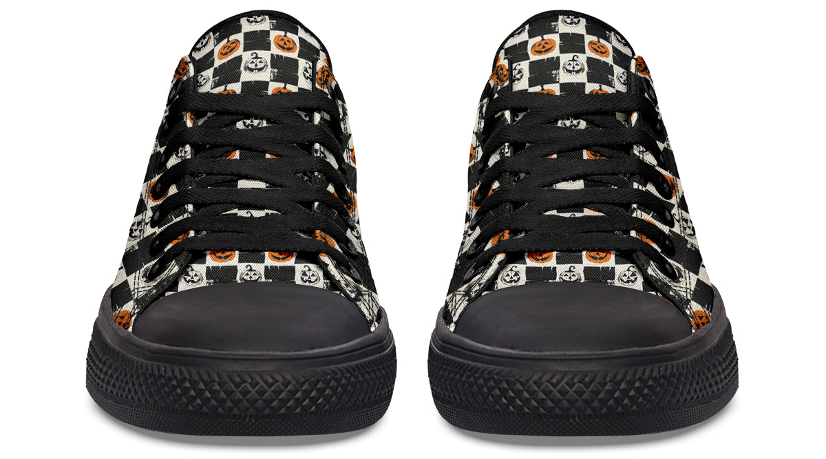 Checkered Pumpkins Lowtops