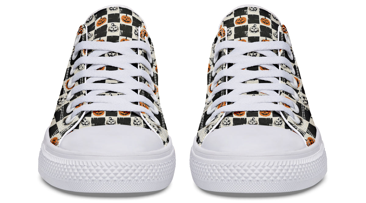Checkered Pumpkins Lowtops