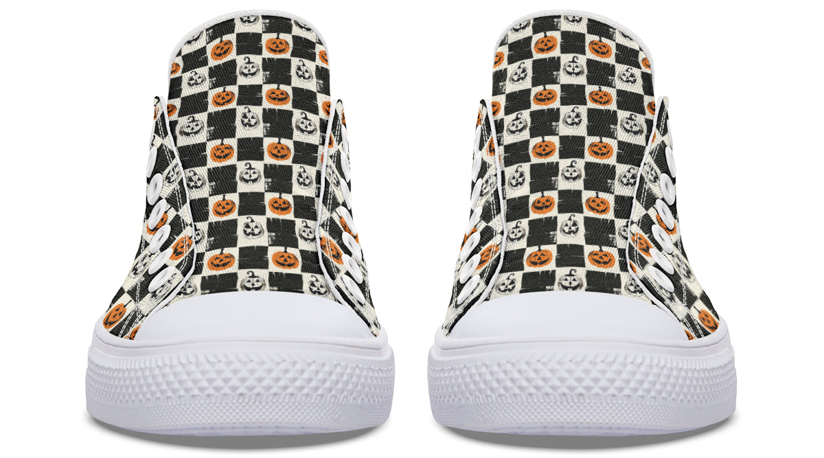 Checkered Pumpkins Lowtops