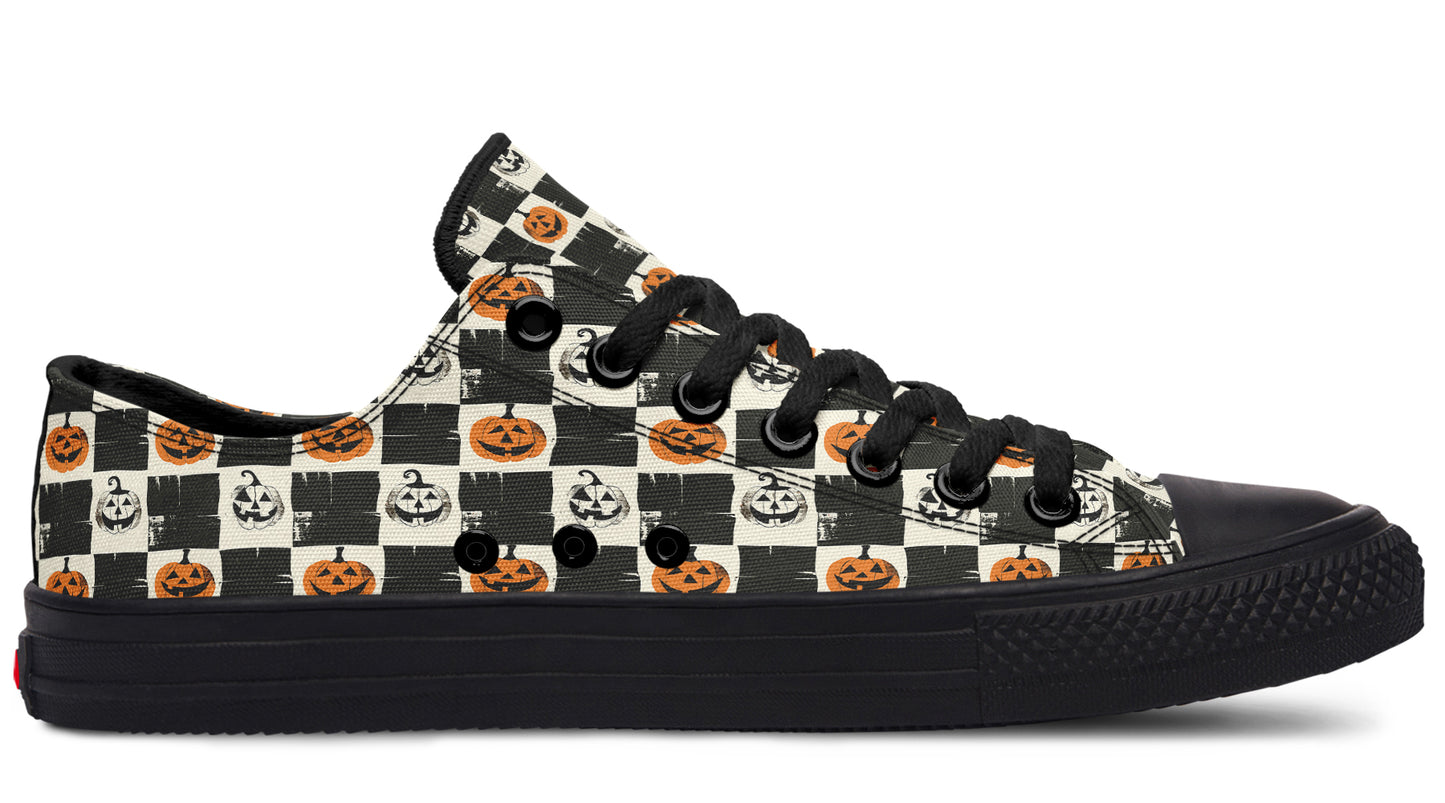 Checkered Pumpkins Lowtops