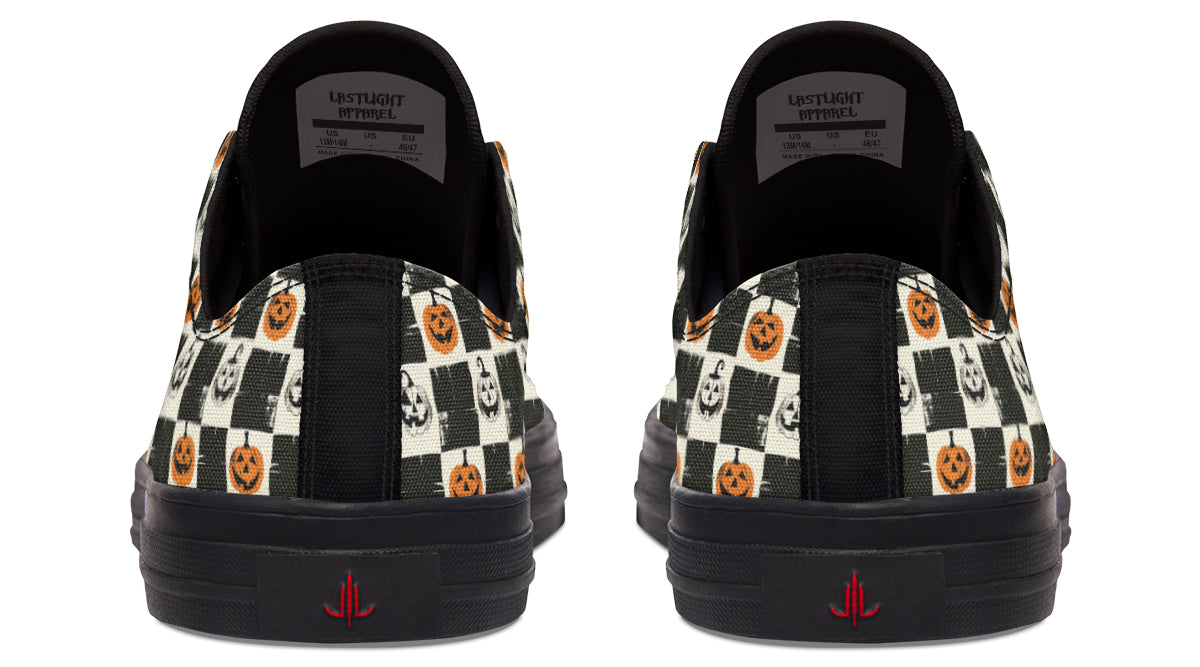 Checkered Pumpkins Lowtops