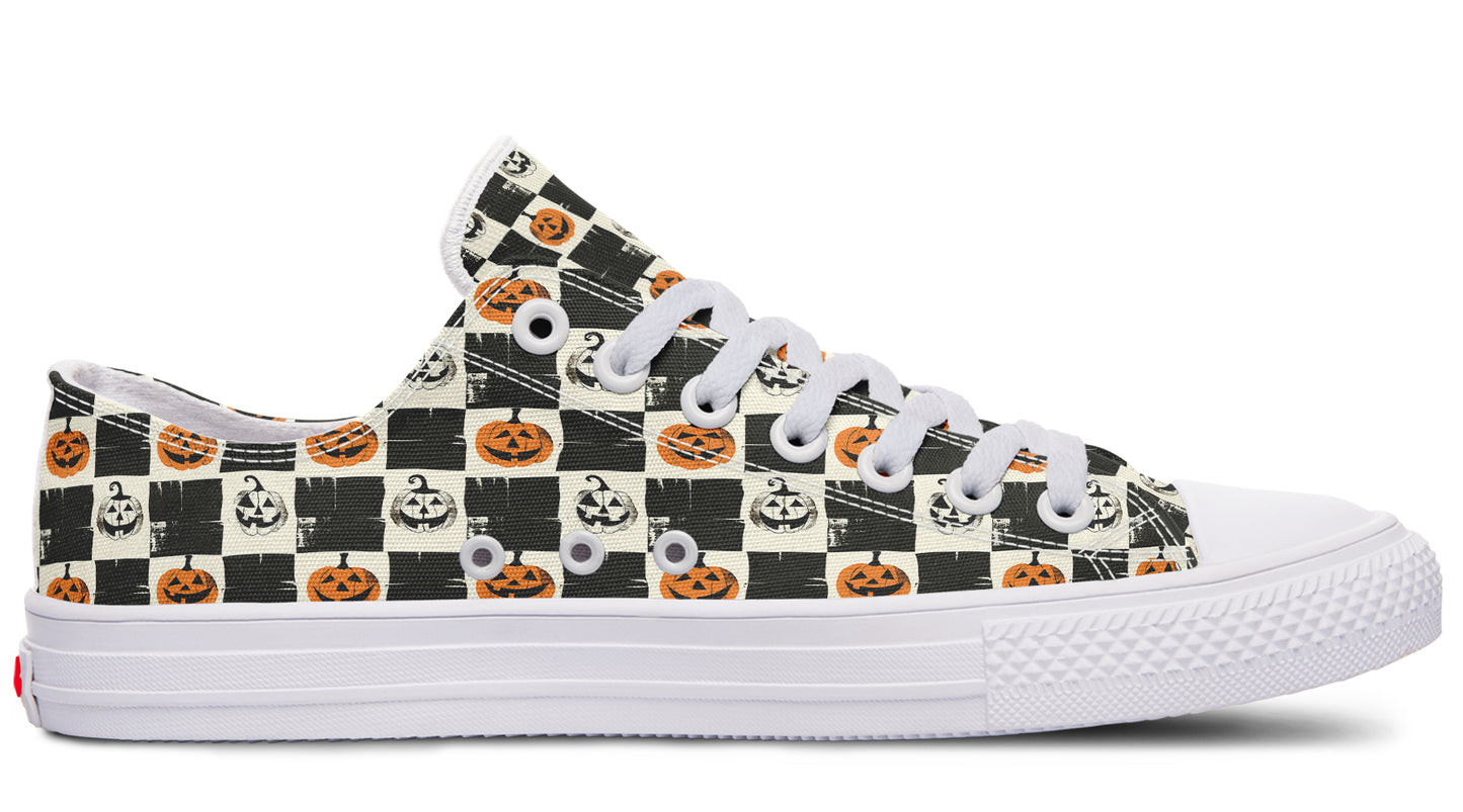Checkered Pumpkins Lowtops