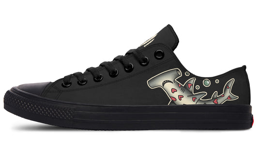 Hammerhead Hearts Low Tops