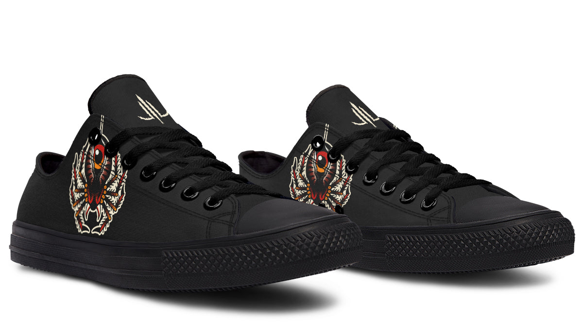 Traditional Spider Low Tops