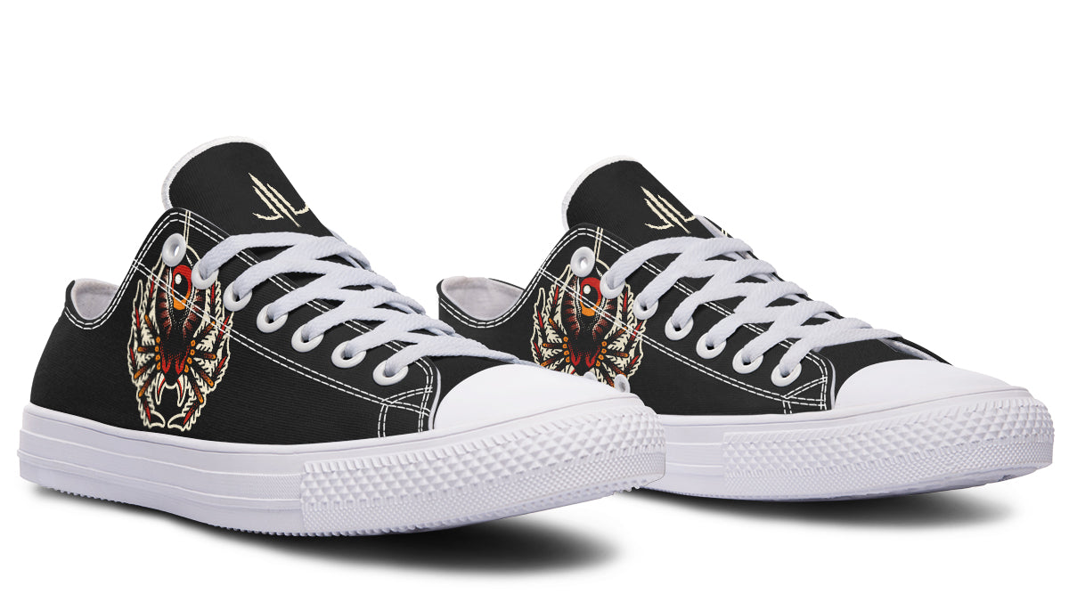 Traditional Spider Low Tops