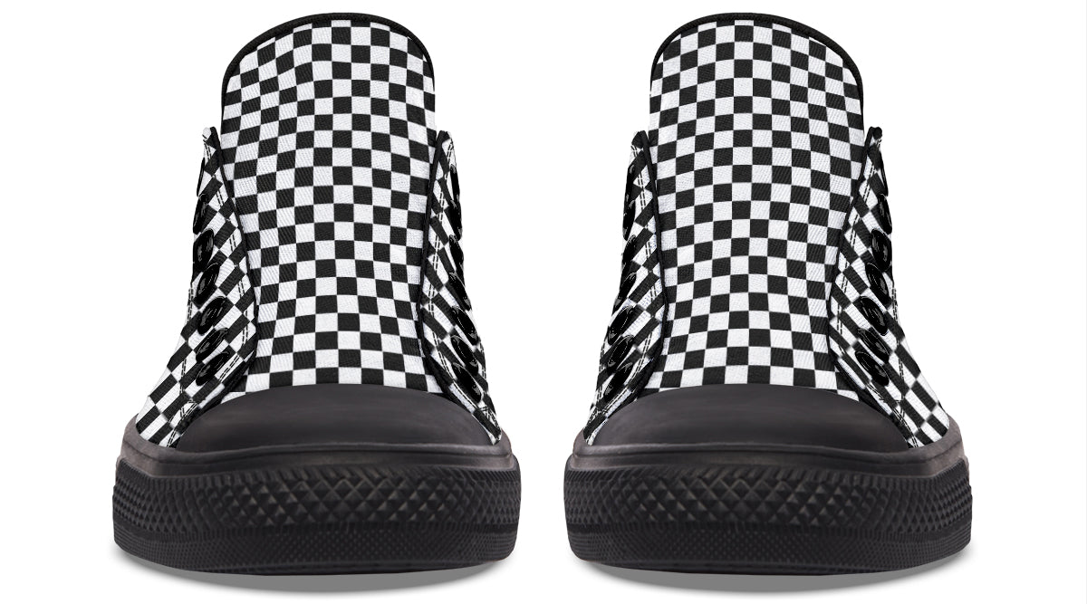 Vampire Bat Checkered Low Tops