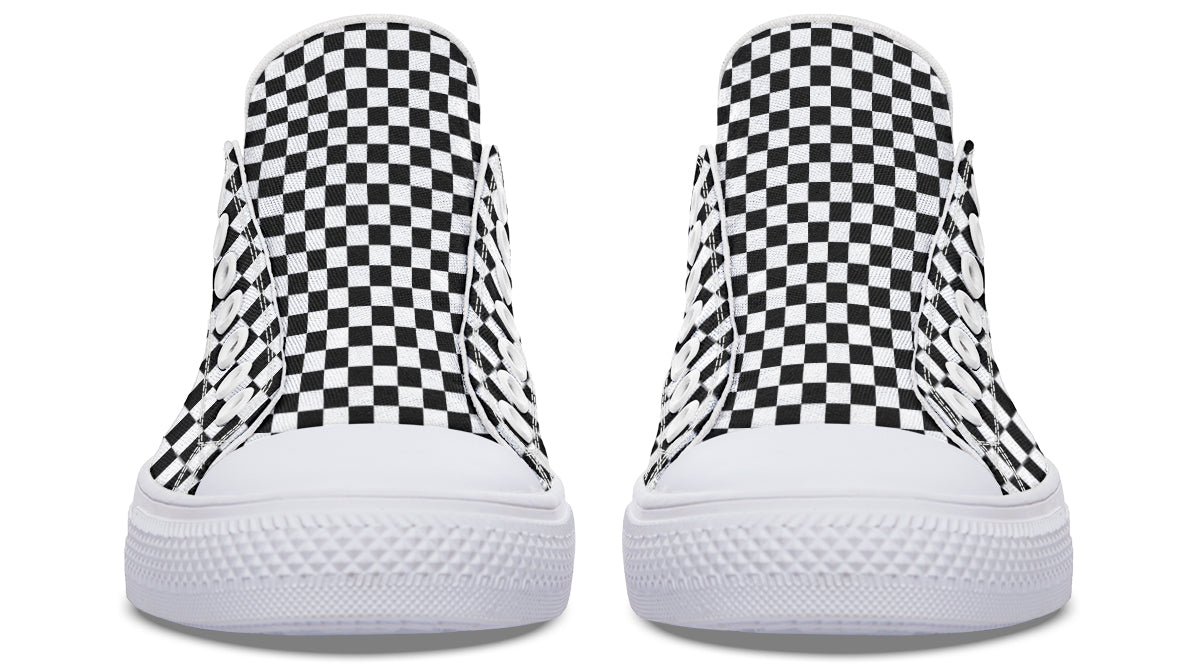 Vampire Bat Checkered Low Tops