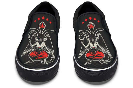 Baphomet Slip On Shoes