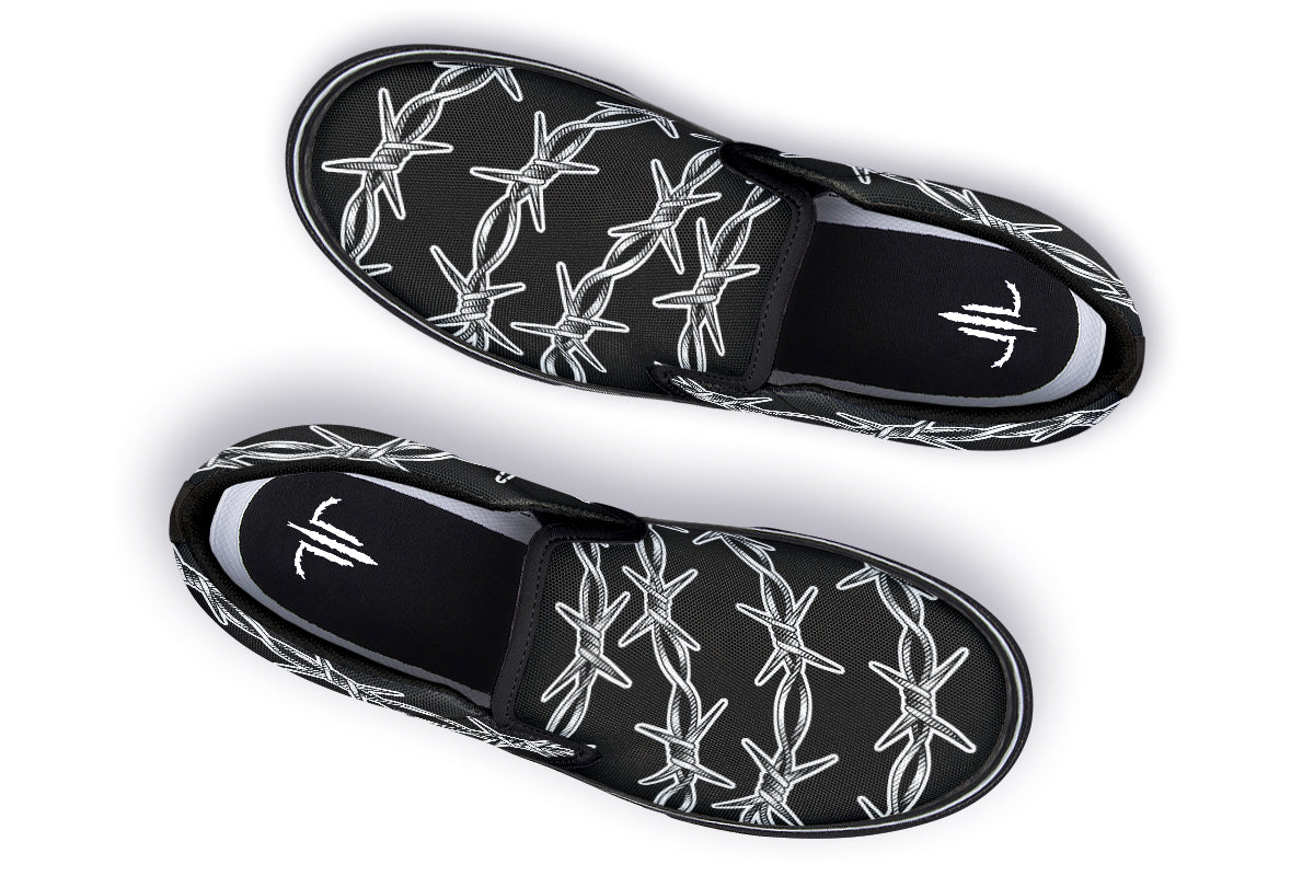 Barbed Wire Slip On Shoes