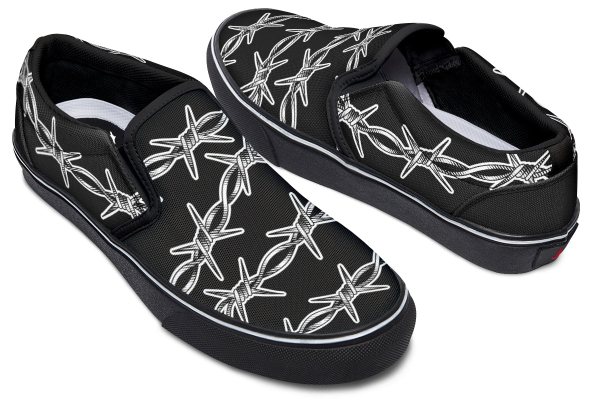 Barbed Wire Slip On Shoes