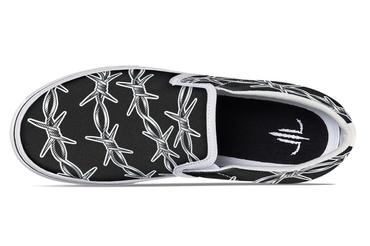 Barbed Wire Slip On Shoes