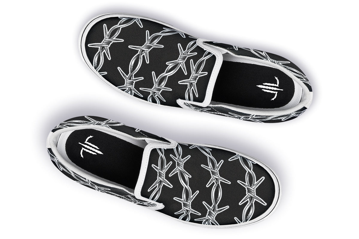 Barbed Wire Slip On Shoes