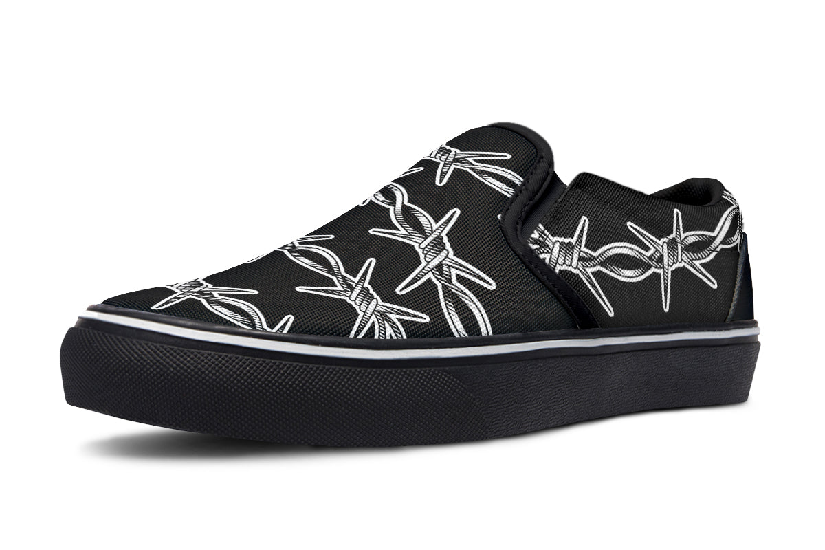 Barbed Wire Slip On Shoes