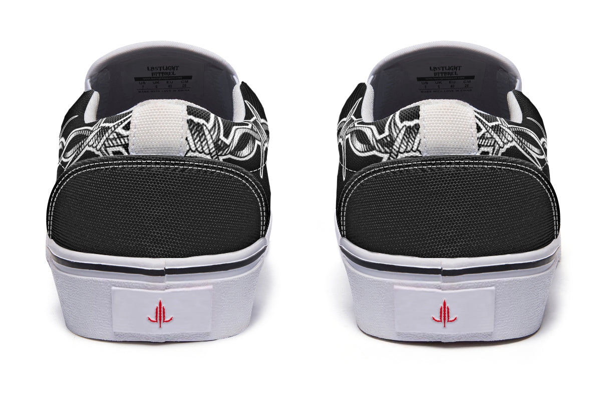 Barbed Wire Slip On Shoes